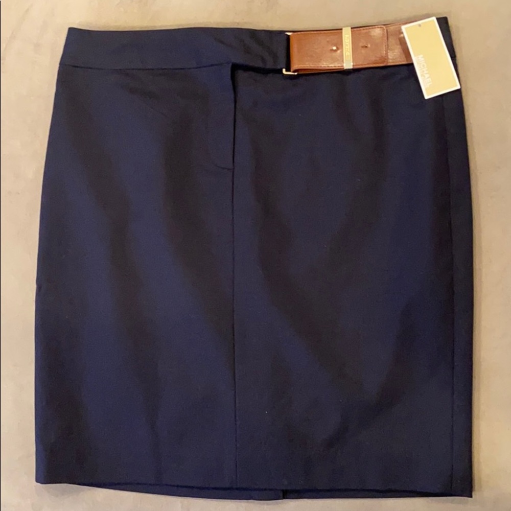 NWT Michael Kors Pencil Skirt, Navy blue, size 14